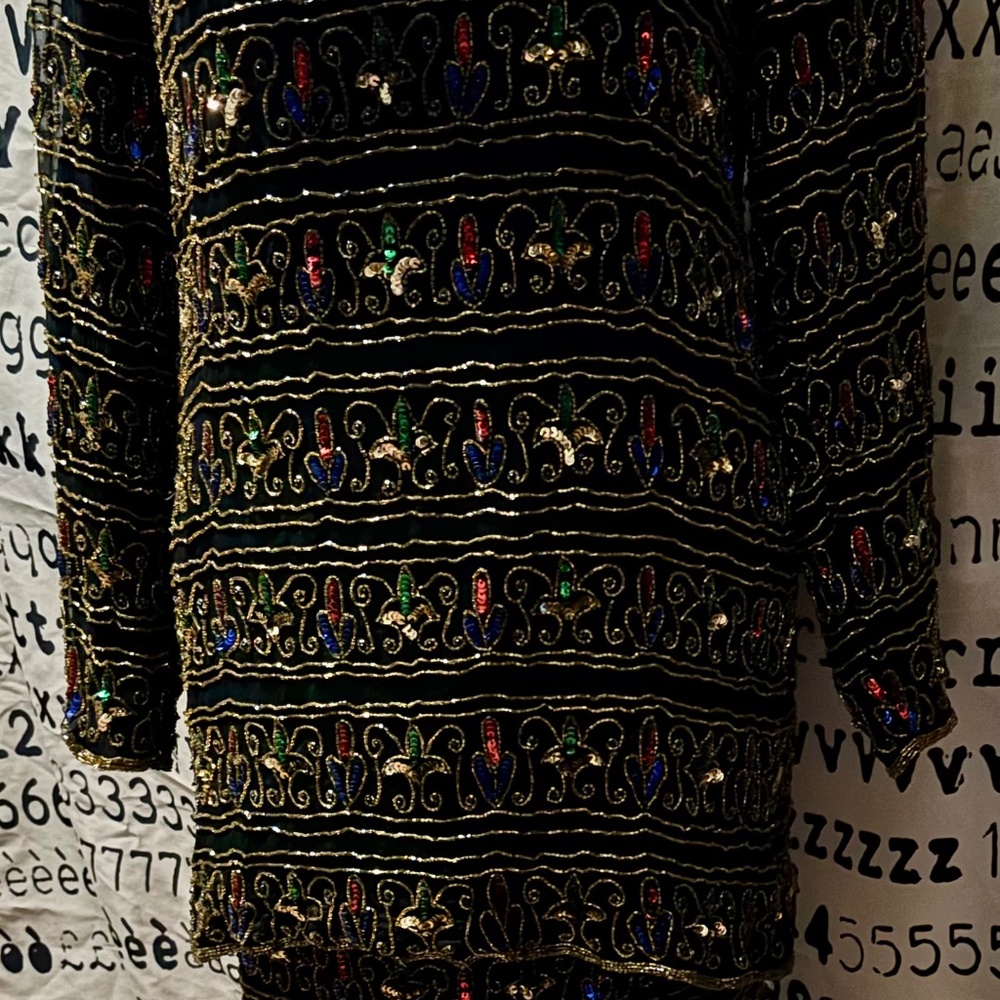 Vintage Beaded 2 Piece Skirt set